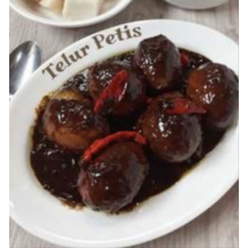 

TELUR PETIS enak, omega 3 telur petis siap makan, khas Jawa timur, petis Jawa timur