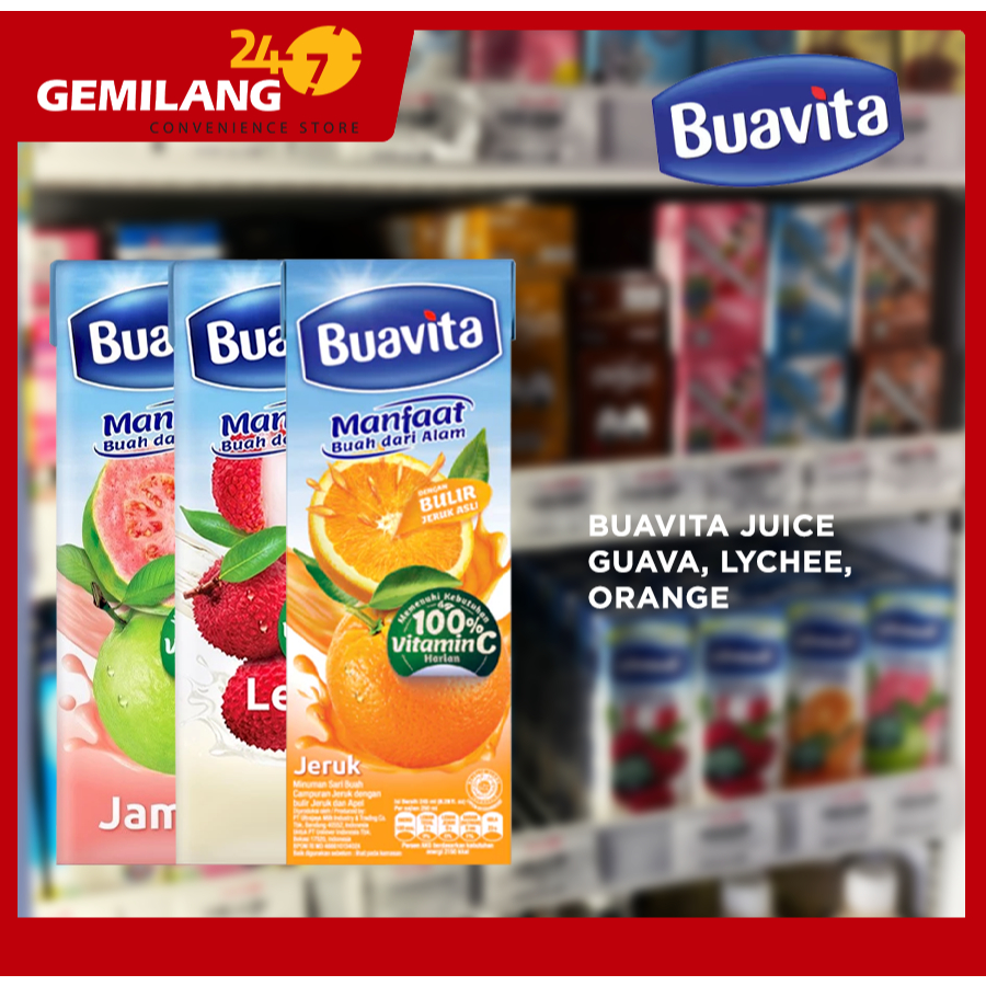 

BUAVITA JUICE GUAVA, LYCHEE, ORANGE