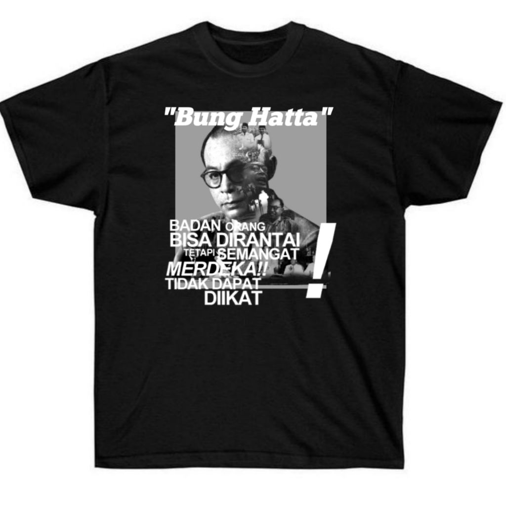 Tshirt Baju Kaos Bung Hatta Premium Combed