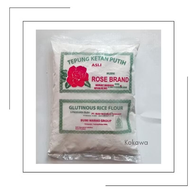 

Tepung Ketan Putih Rose Brand 500 gram | Tepung Rose Brand | Tepung Ketan Murni | Tepung Rose Brand | Bahan Kue | Bahan Makanan