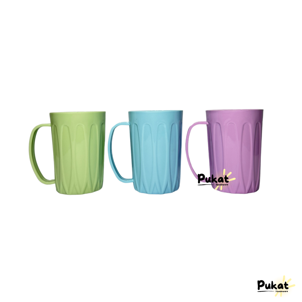 Cangkir Plastik Warna Pastel / Cangkir Es Teh Plastik / Gelas Es Teh Plastik