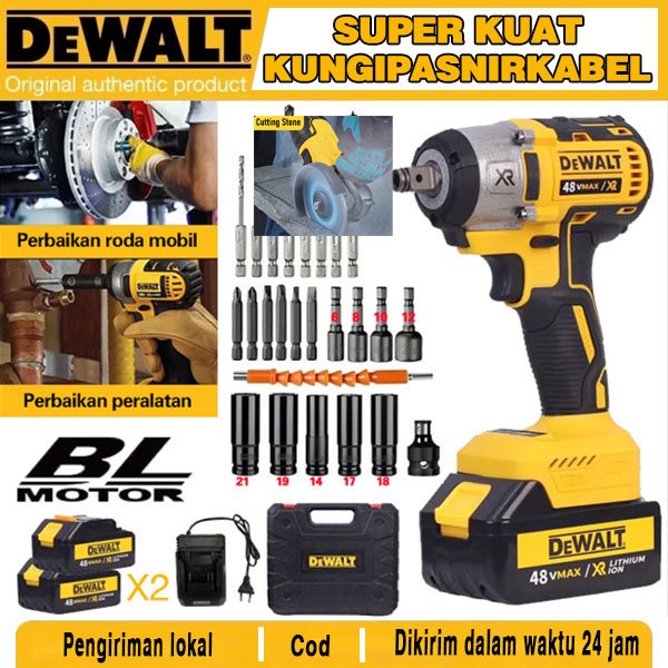Dewalt Wrench Impact Wrench Wrench Torsi Besar Kunci Multifungsi