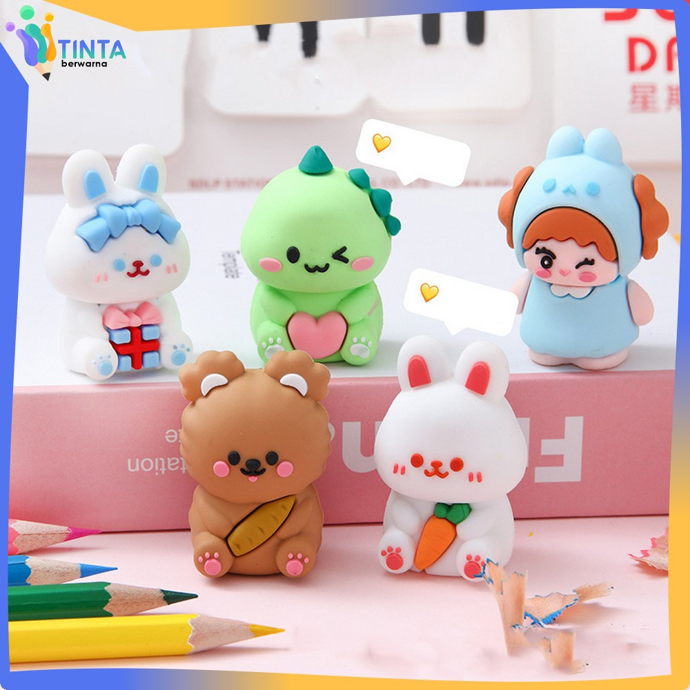 

Serutan Pensil Boneka Karakter 3D Alat Tulis Sekolah / Rautan Karakter Pencil Sharpener Import / Peruncing Pensil Boneka Tinta Berwarna A81