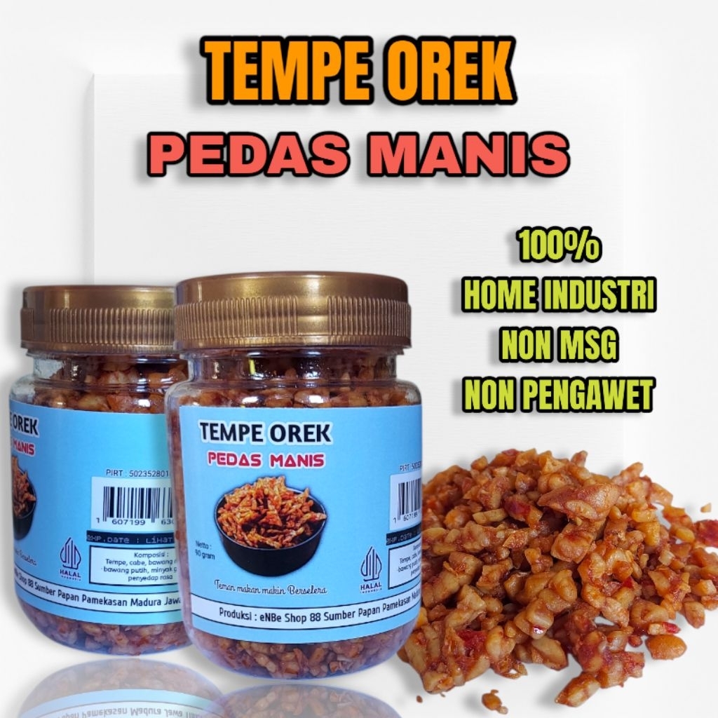 

tempe kering pedas manis | lauk kering tempe orek pedas manis khas madura