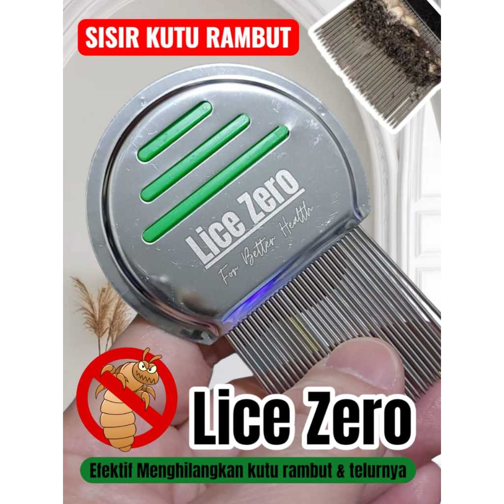 LICE ZERO ASLI SISIR KUTU AJAIB METAL / SERIT KUTU / SISIR SERIT / SISIR RAMBUT KUTU BAHAN METAL / S