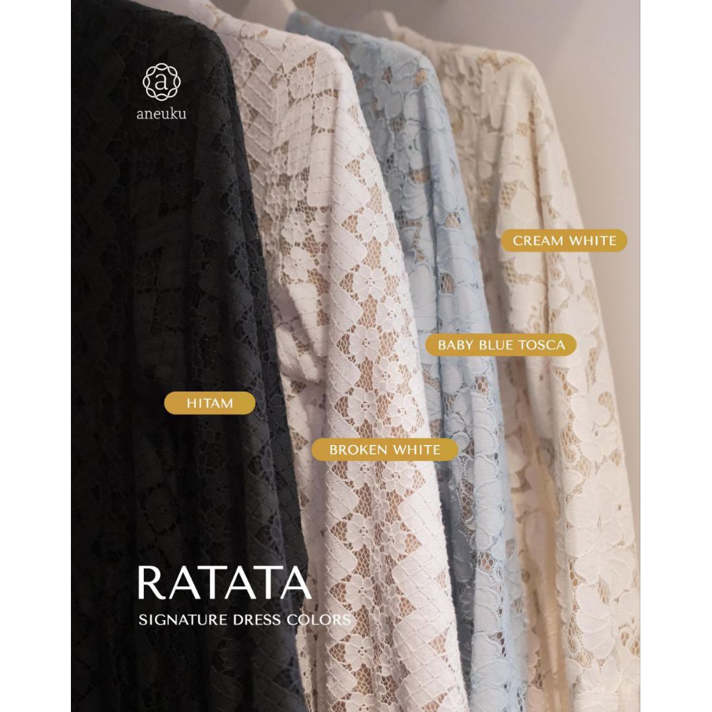 Ratata Dress by Aneuku | Dress Brukat | Dress Mewah | Aneuku | D'Hijab of Mey