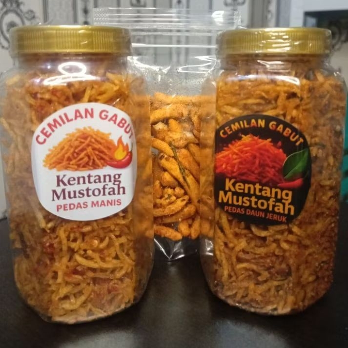 

Bundling Kentang Mustofa (Gratis Basreng) Kriuk 700ml Lauk Kering Termurah Cemilan