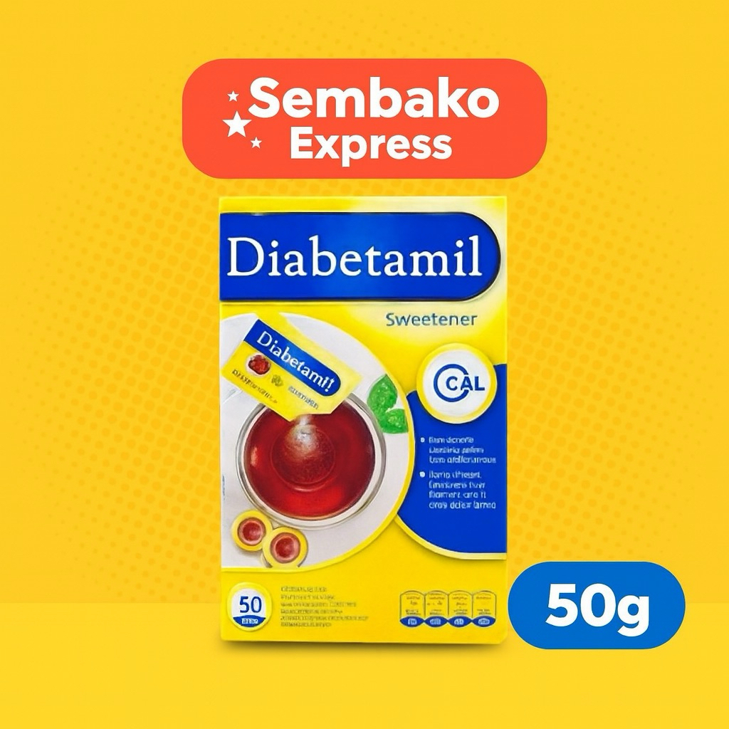 

Diabetamil Sweetener Box 50g – Gula Rendah Kalori untuk Gaya Hidup Sehat