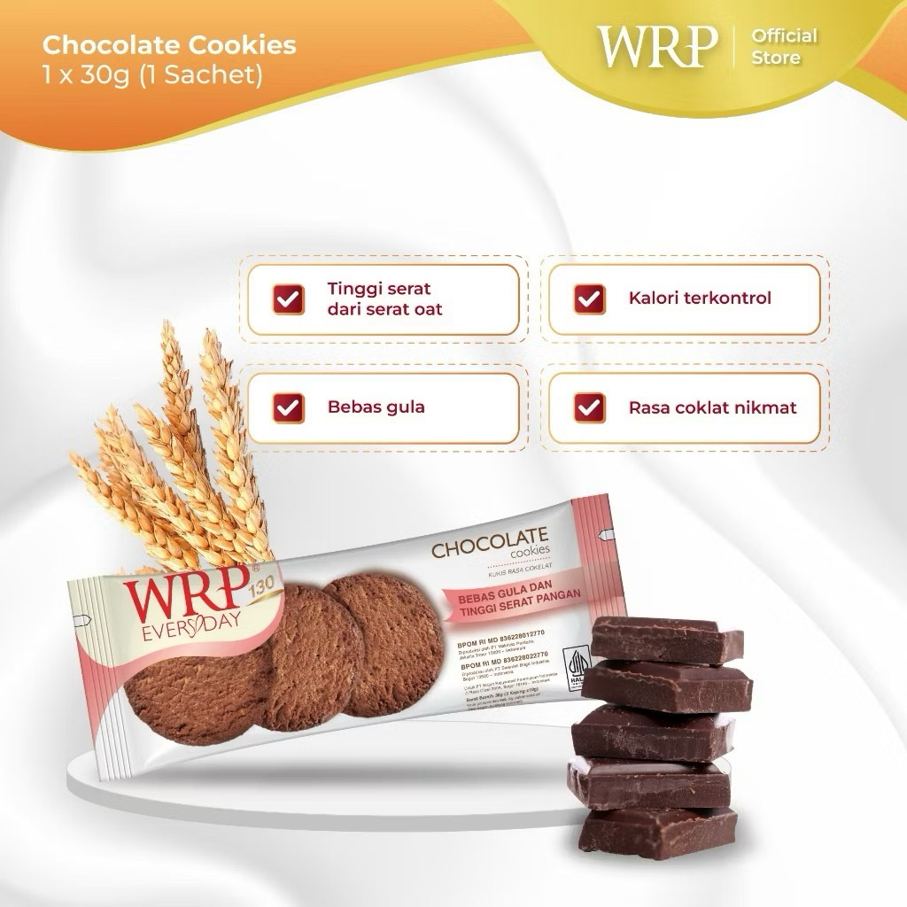 

WRP Chocolate Cookies 30g - Camilan Diet