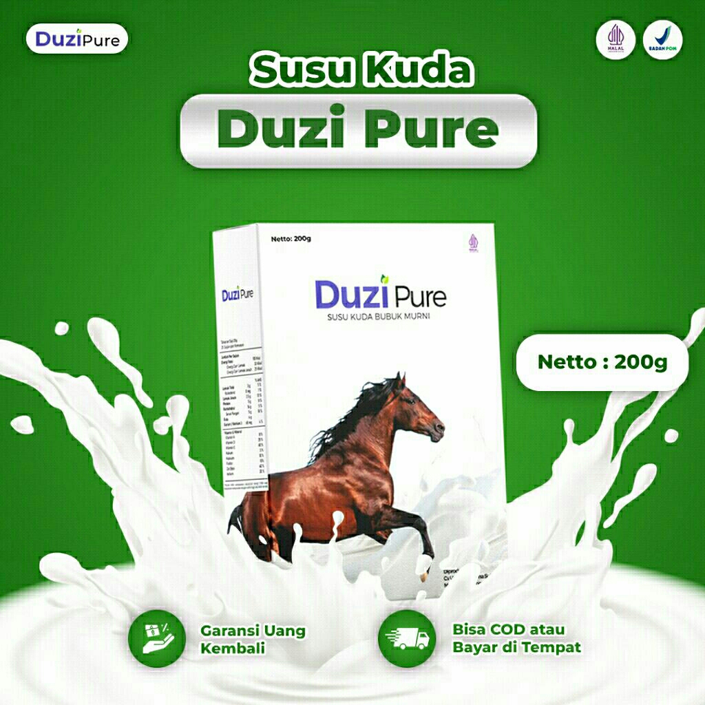 

0Duzi Pure Kuda Liar - Susu Untuk Masalah Tulang Dan Sendi 200 Gram