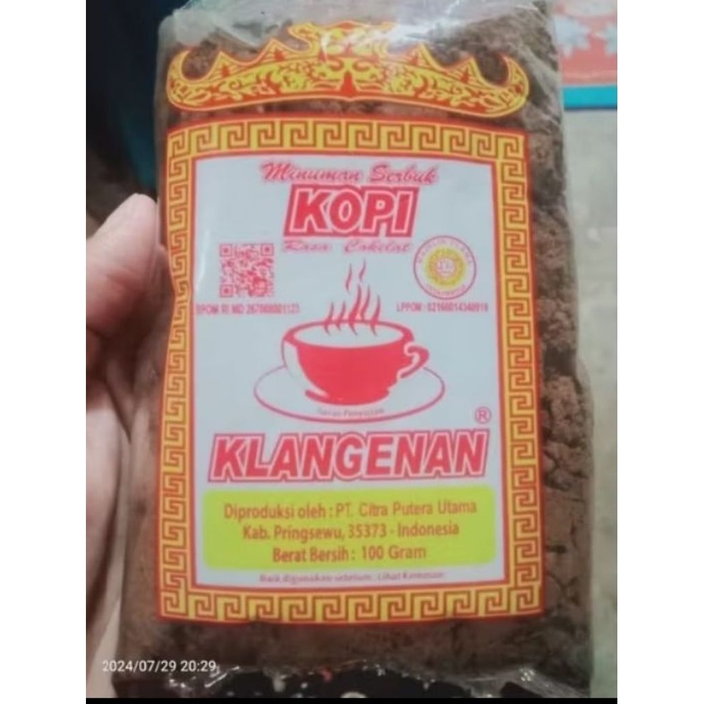 

kopi klangenan isi 10 bungkus kemasan 100 gr