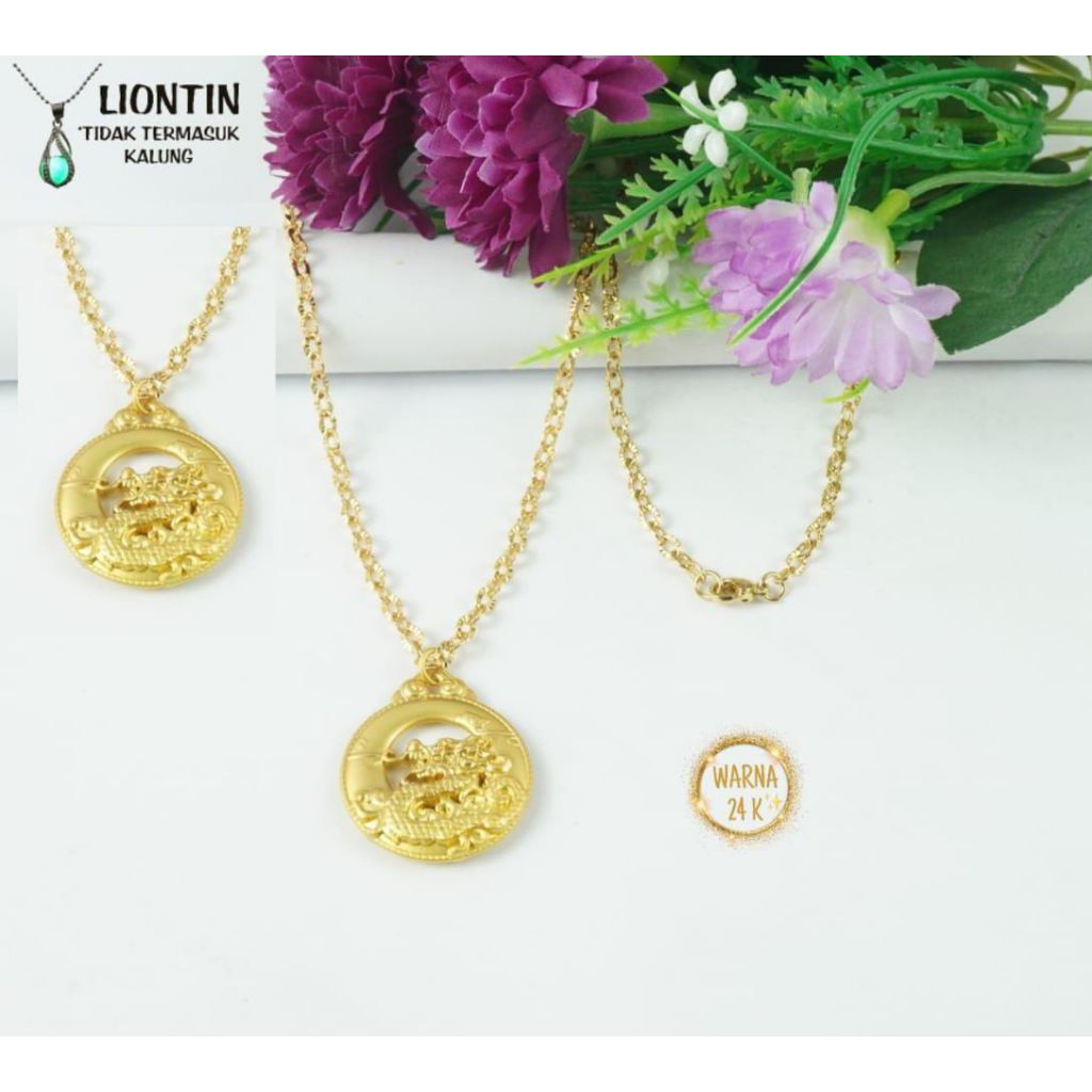 kalung naga lapis emas