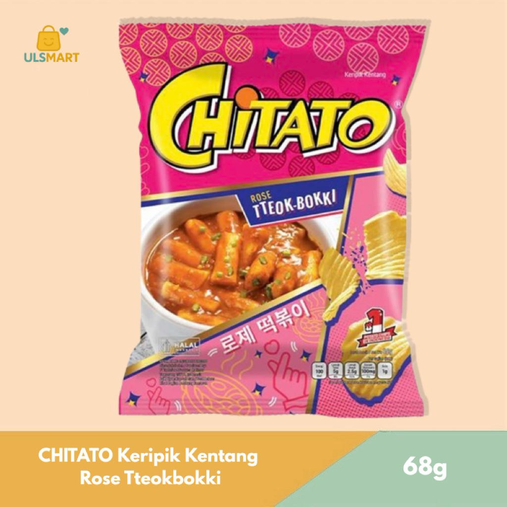 

CHITATO Keripik Kentang Rose Tteokbokki 68 g