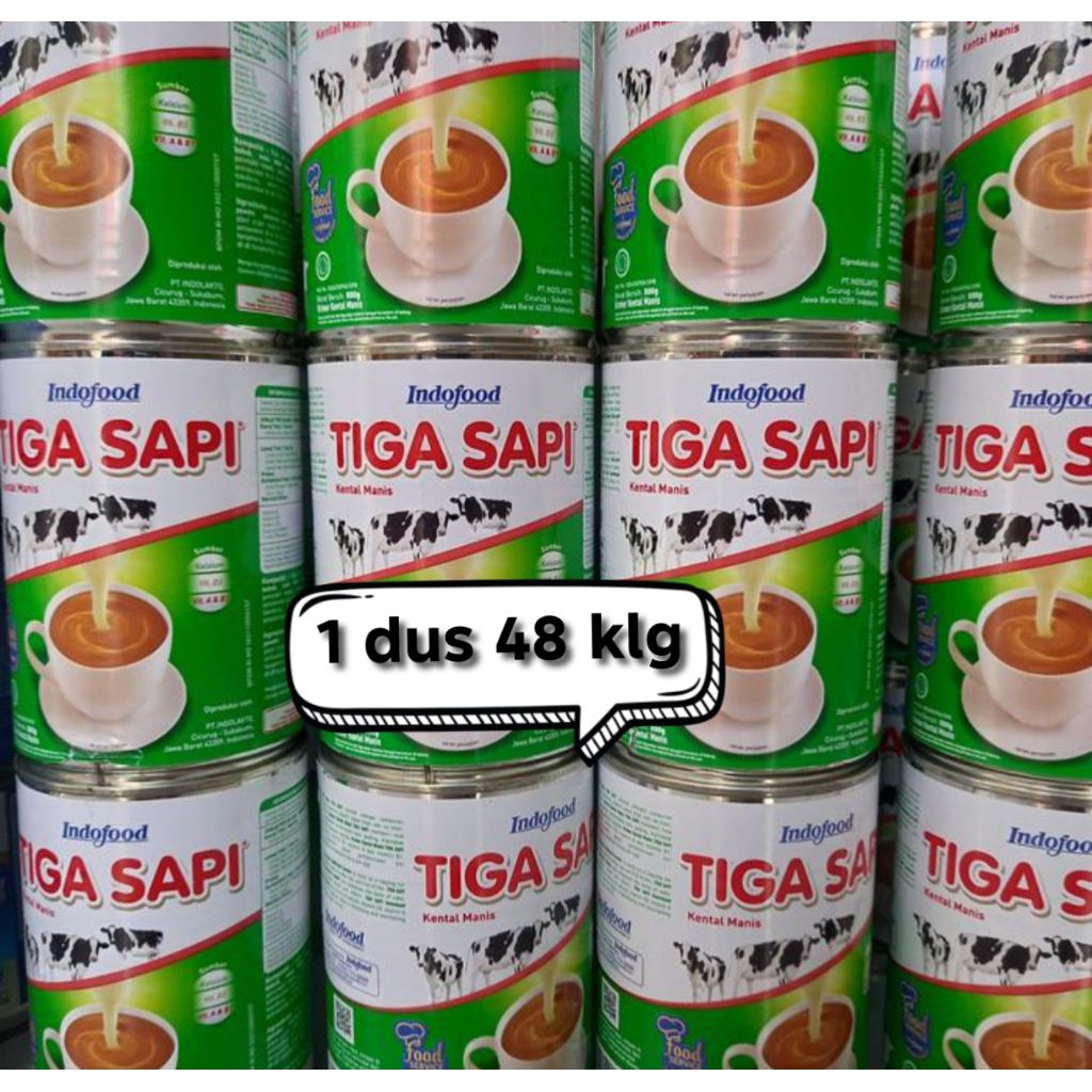 

susu kental manis 3 sapi 1 dus 48 kaleng SKM 3 sapi