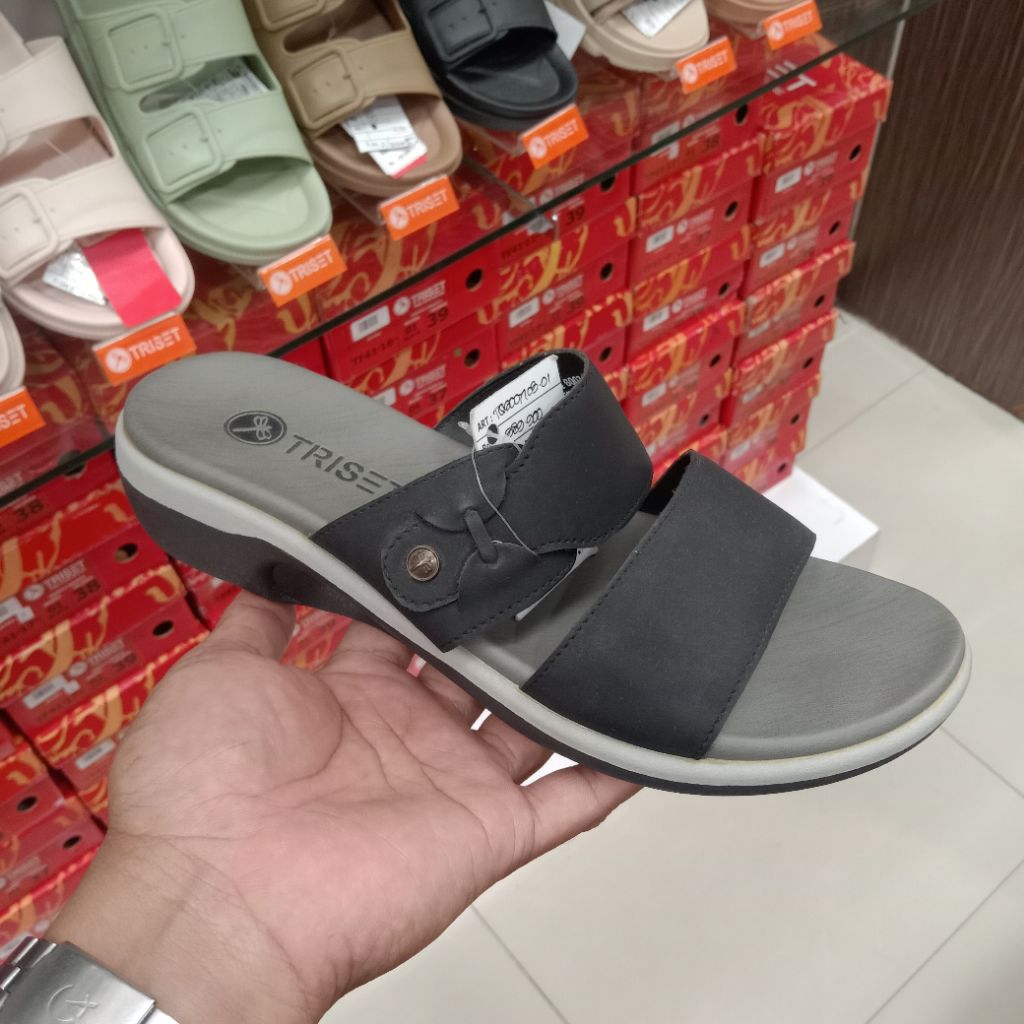 TRISET SANDAL WEDGES WANITA - SANDAL WANITA TALI ORIGINAL