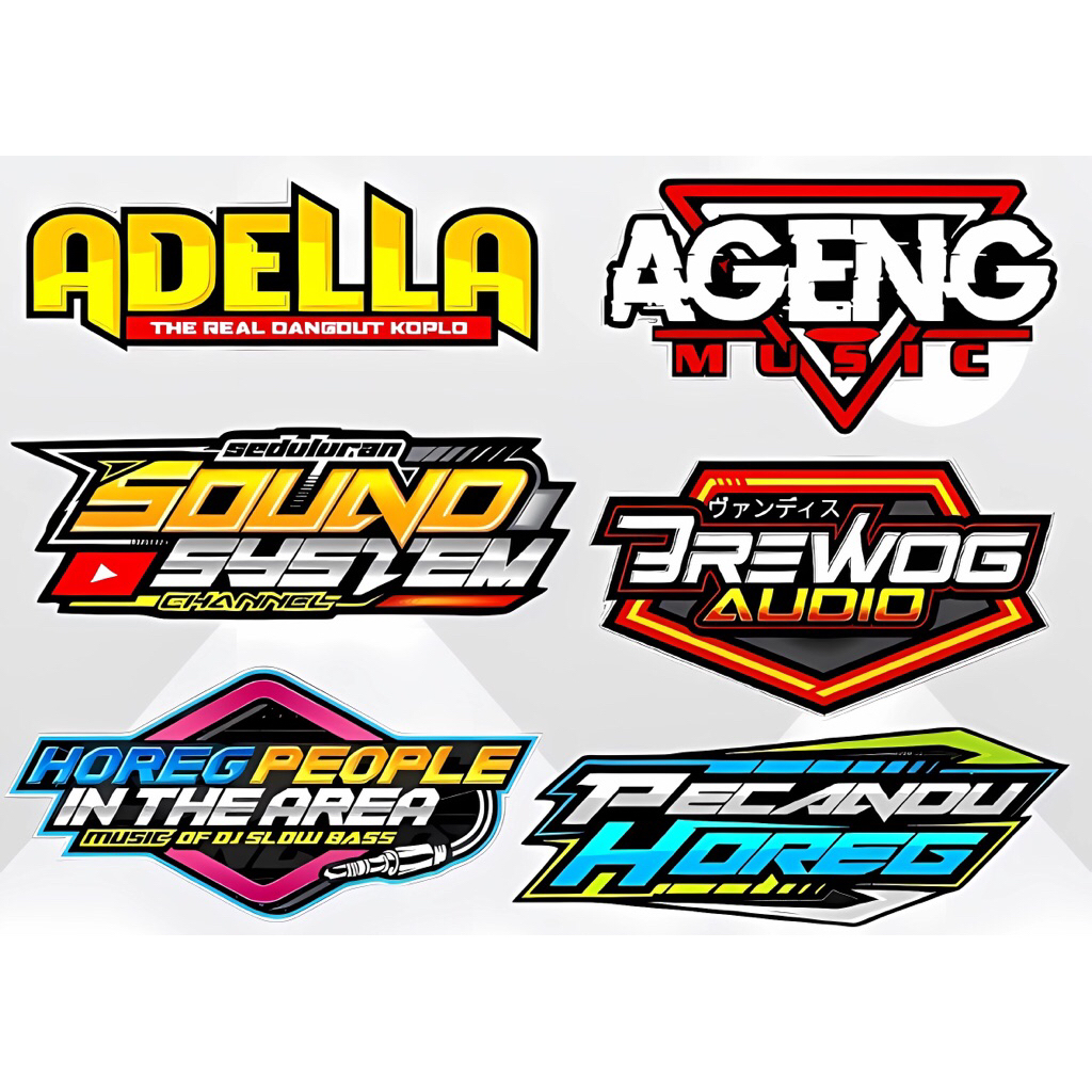 stiker sound horegg system horex sound adella balap brewog audio