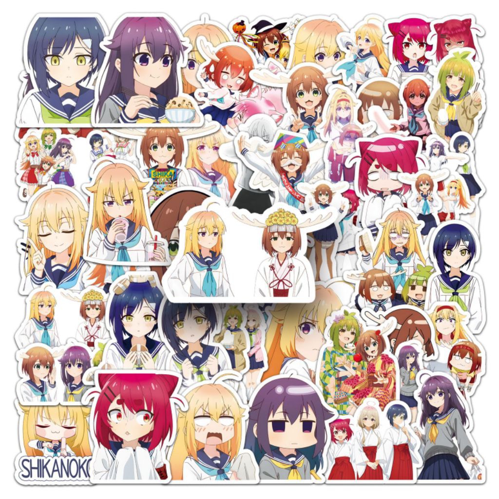 

[50 Pcs] DECO STICKER | STICKER DIY | JURNAL AESTHETIC [DS-213] ANIME KANOKO NOKO Animasi Karakter Cartoon Sticker Koper, HP Laptop Tumbler Komputer