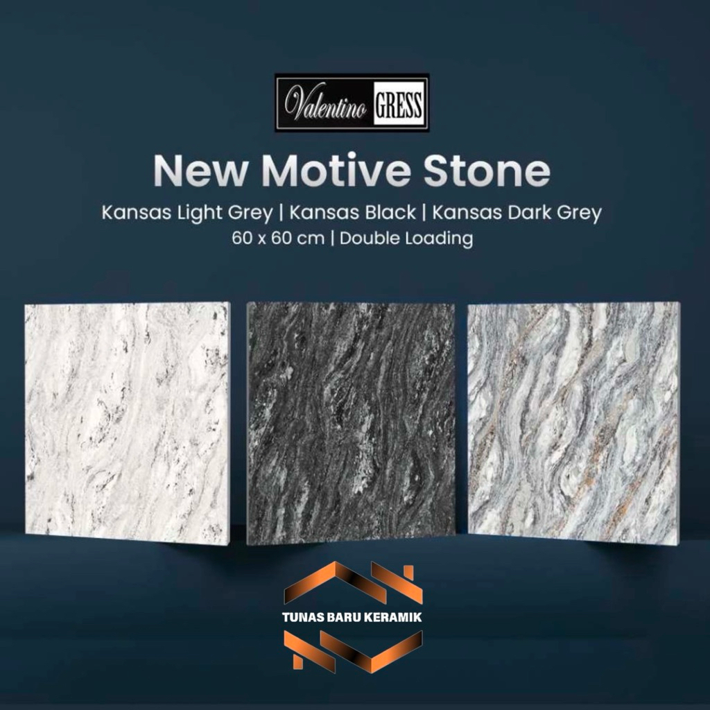 Granit Valentino Gress 60x60 kanass | Glossy/Double Loading