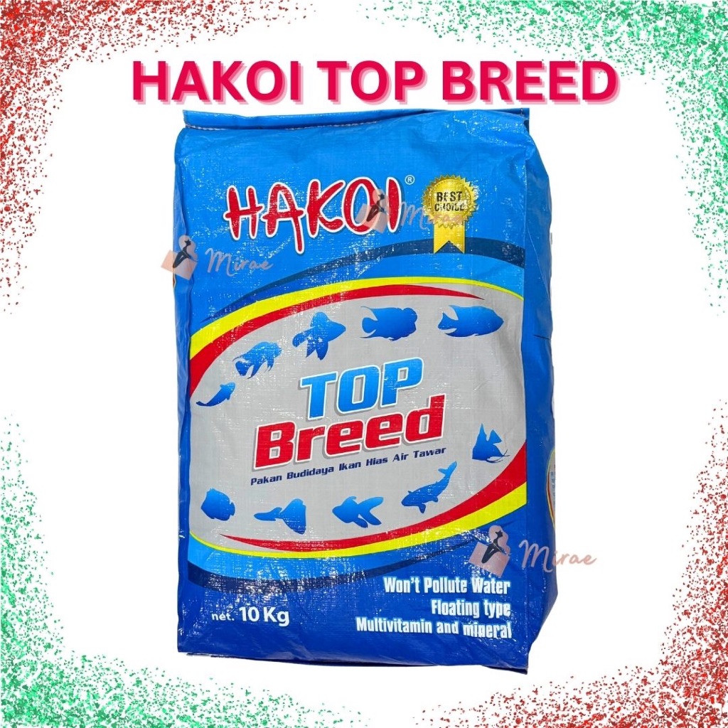 HAKOI TOP BREEDER 10 KG PAKAN IKAN HIAS ORIGINAL HAKOI TOP BREEDER KARUNG