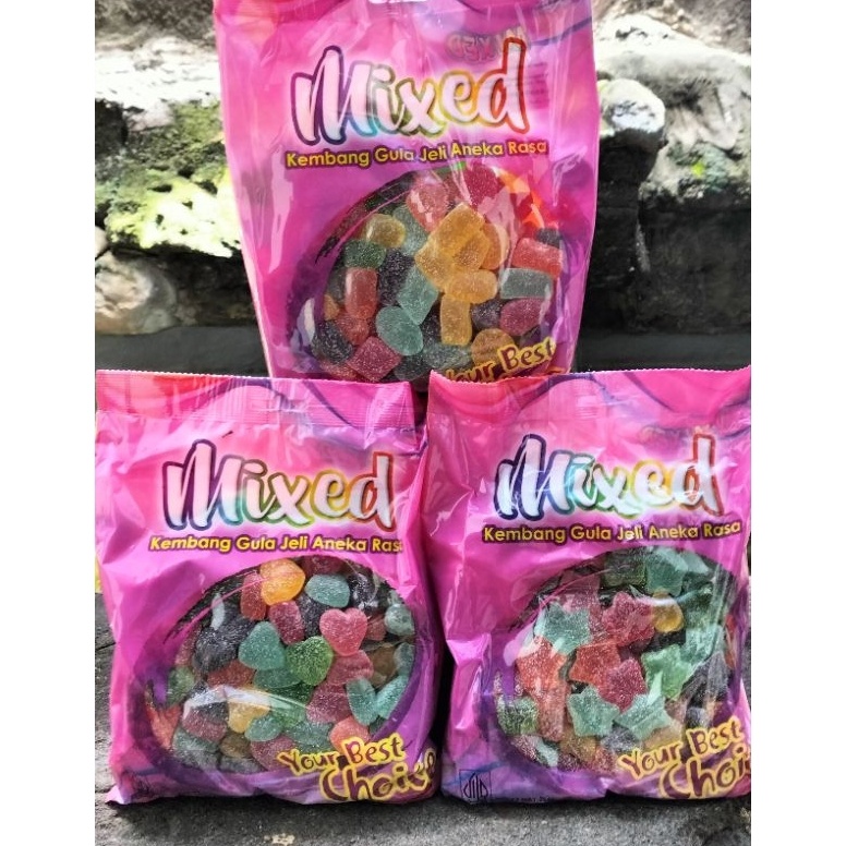 

Sale Permen Jelly Mix Waisun Warna Warni Fruit 1kg Exp 226