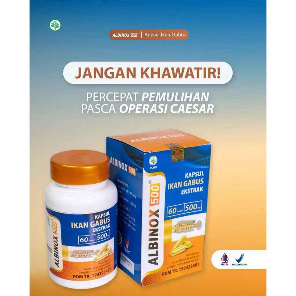 ALBINOX KAPSUL IKAN GABUS UNTUK PENYEMBUHAN LUKA OPRASI