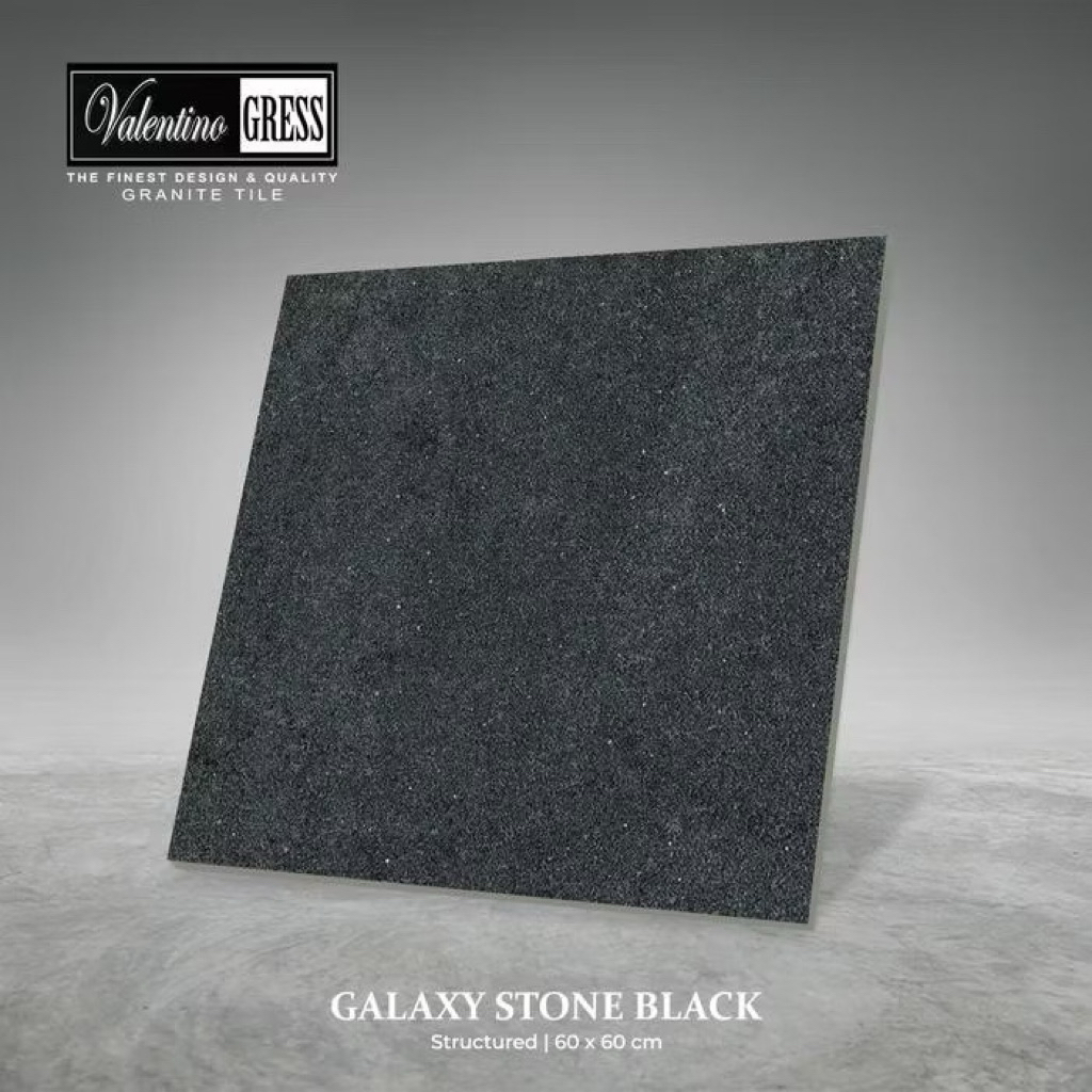 Granit Valentino Gress 60x60 Galaxy Stone Black | Structured