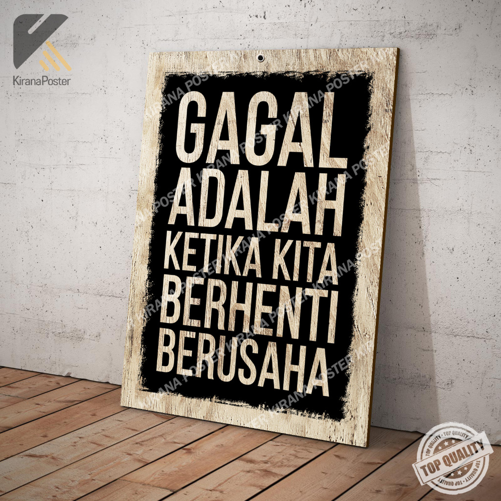 Poster kata kata dinding kamar aesthetic