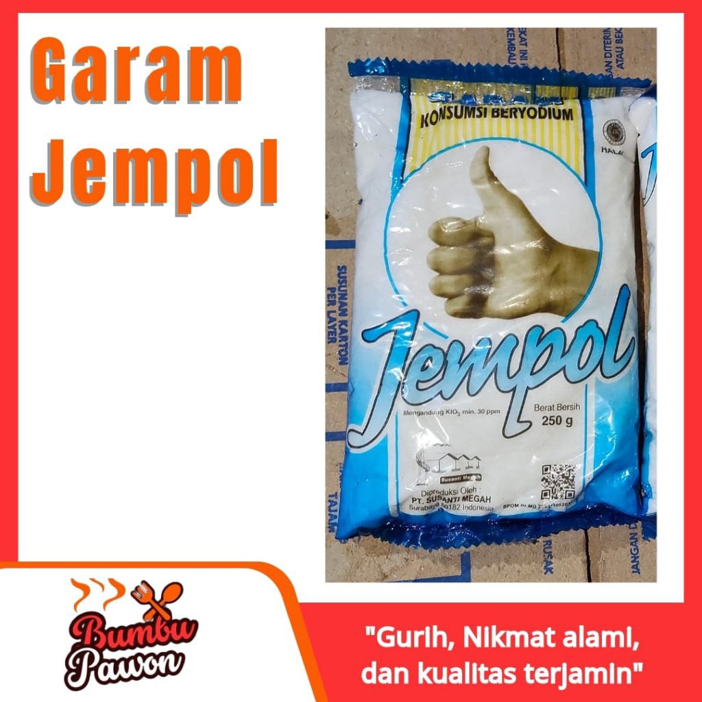 

Garam Jempol Beryodium 250g – Garam Dapur Berkualitas, Sehat & Lezat