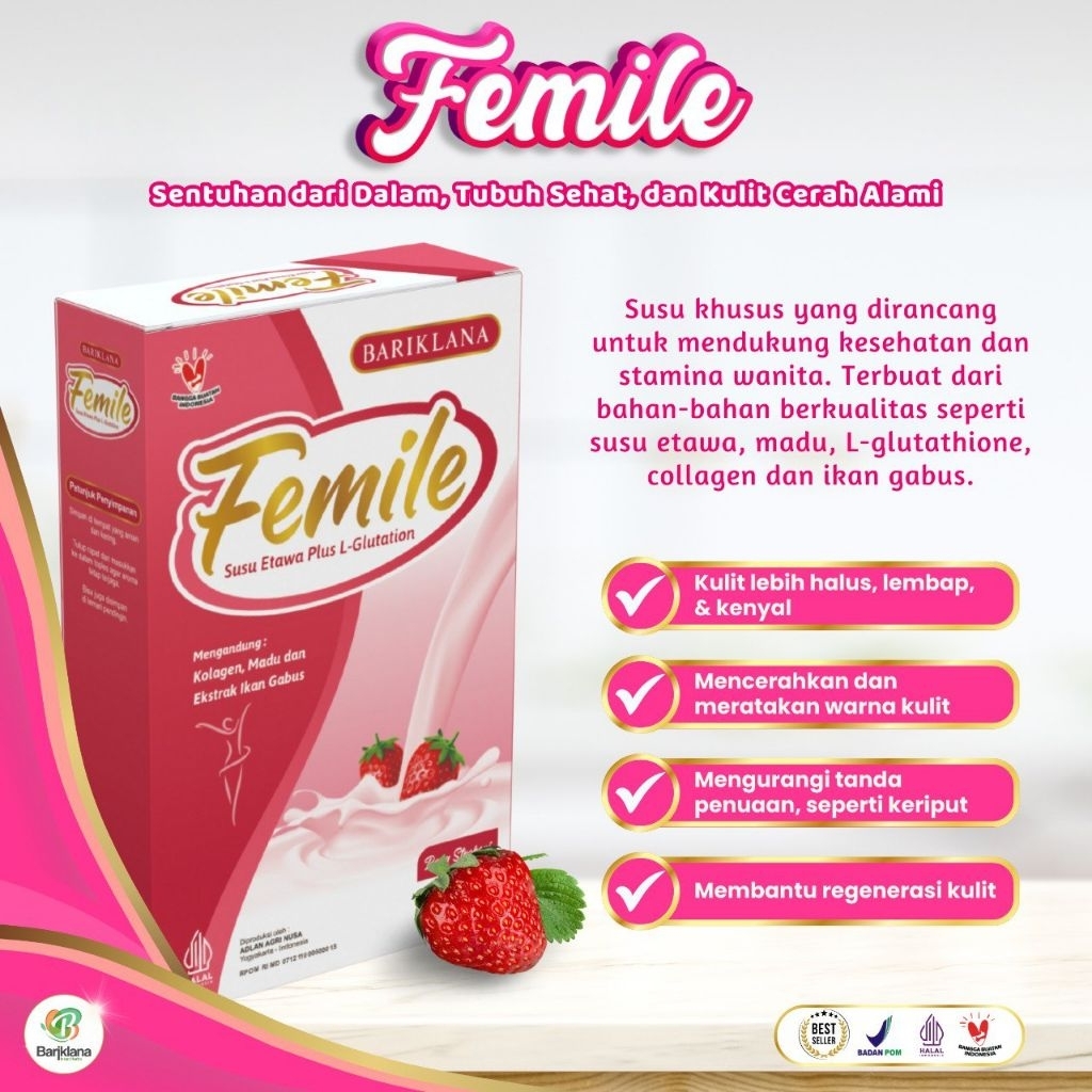 

FEMILE Susu Etawa plus L-Glutatione