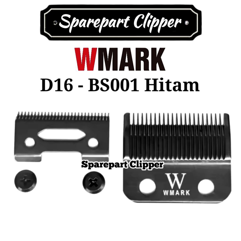 Mata Pisau Mesin Cukur Wmark D16 Hitam Blade Clipper Wmark #BladeHitam
