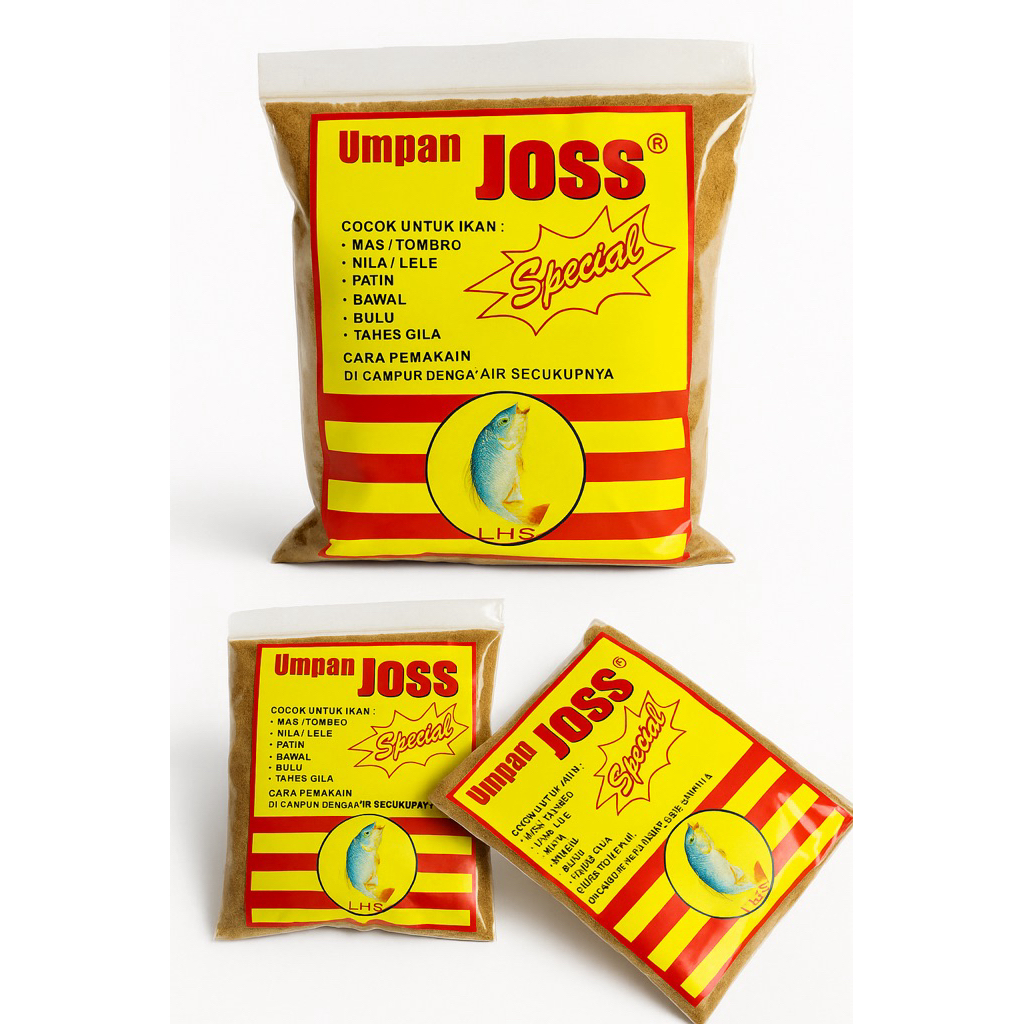 pelet joss spesial warna kuning / spesial ikan tombro, nila, tawes