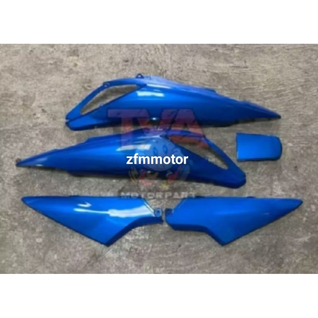 cover body samping Honda Supra X 125 Betmen/Supra X 125 lama biru