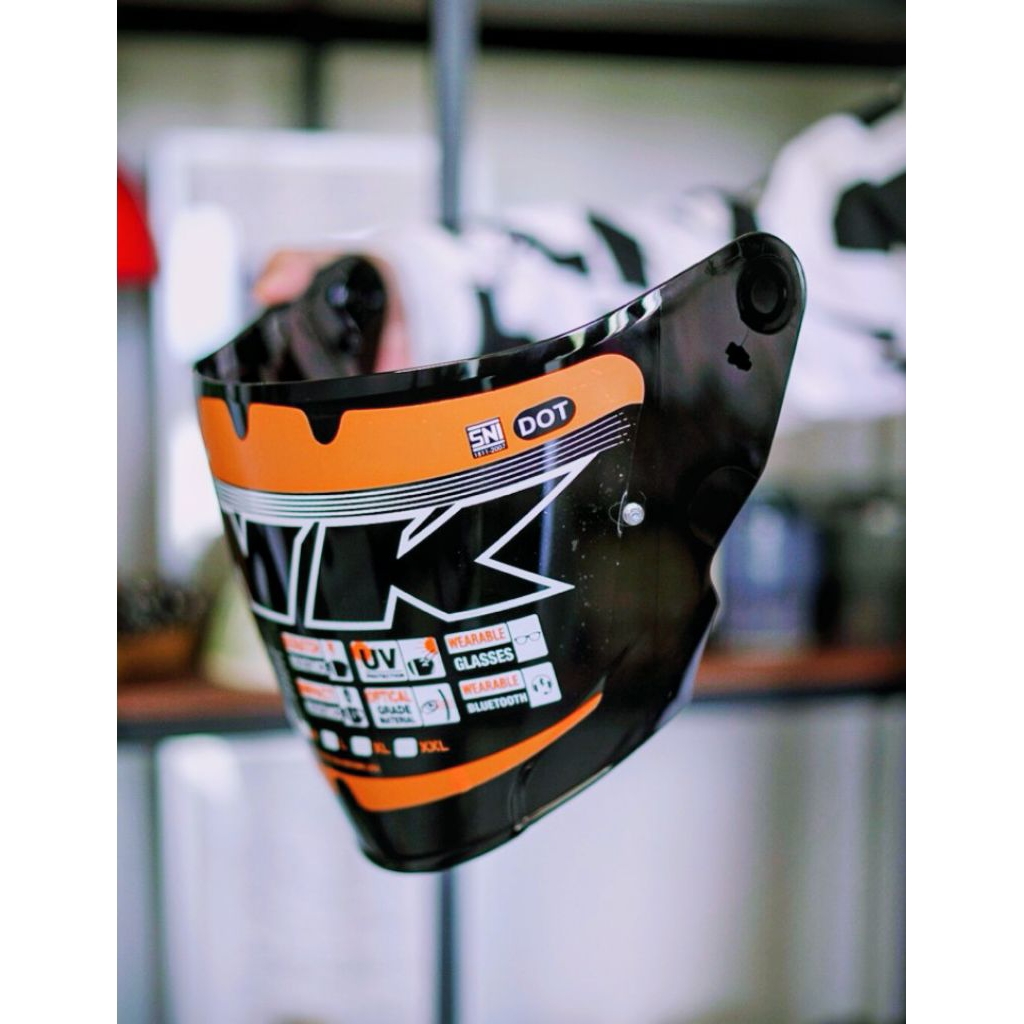 KACA HELM INK TERRA 2 DARK SMOKE ORI