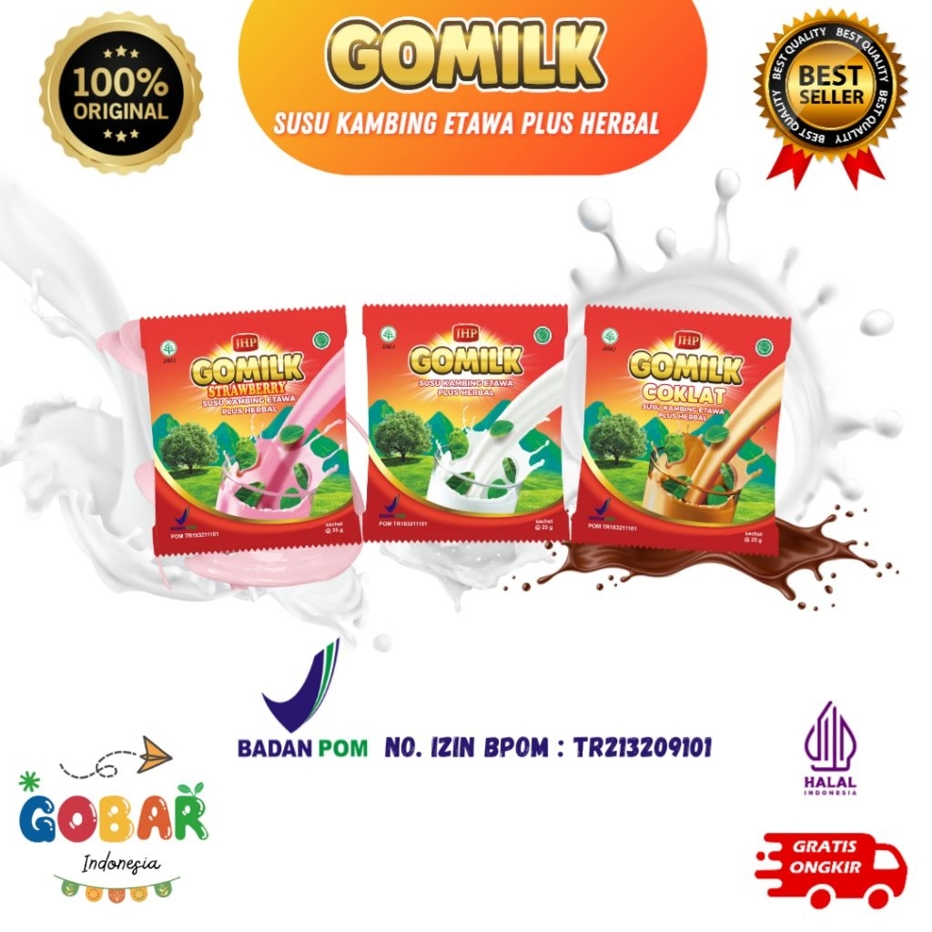 

SUSU KAMBING ETAWA PLUS HERBAL GOMILK ECER - SACHET