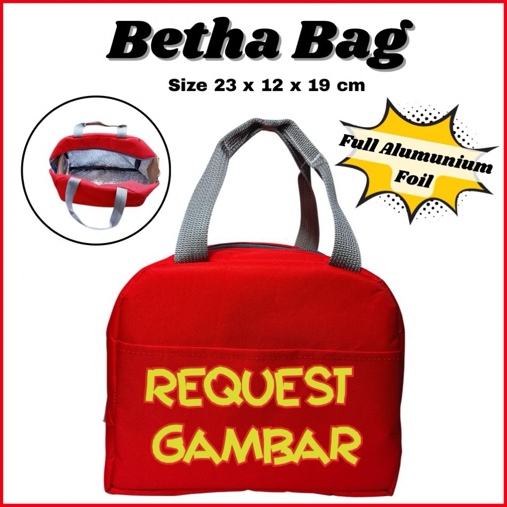 Tas Bekal Thermal Free Custom Nama Tas Betha 2