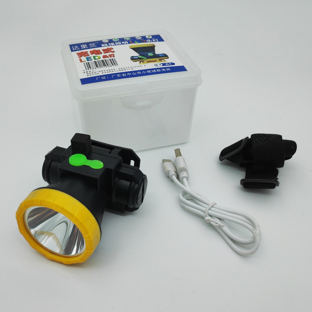 SENTER KEPALA Lampu senter kepala Cahaya Putih Tahan Lama Lampu Gunung Camping Hiking Senter Camping