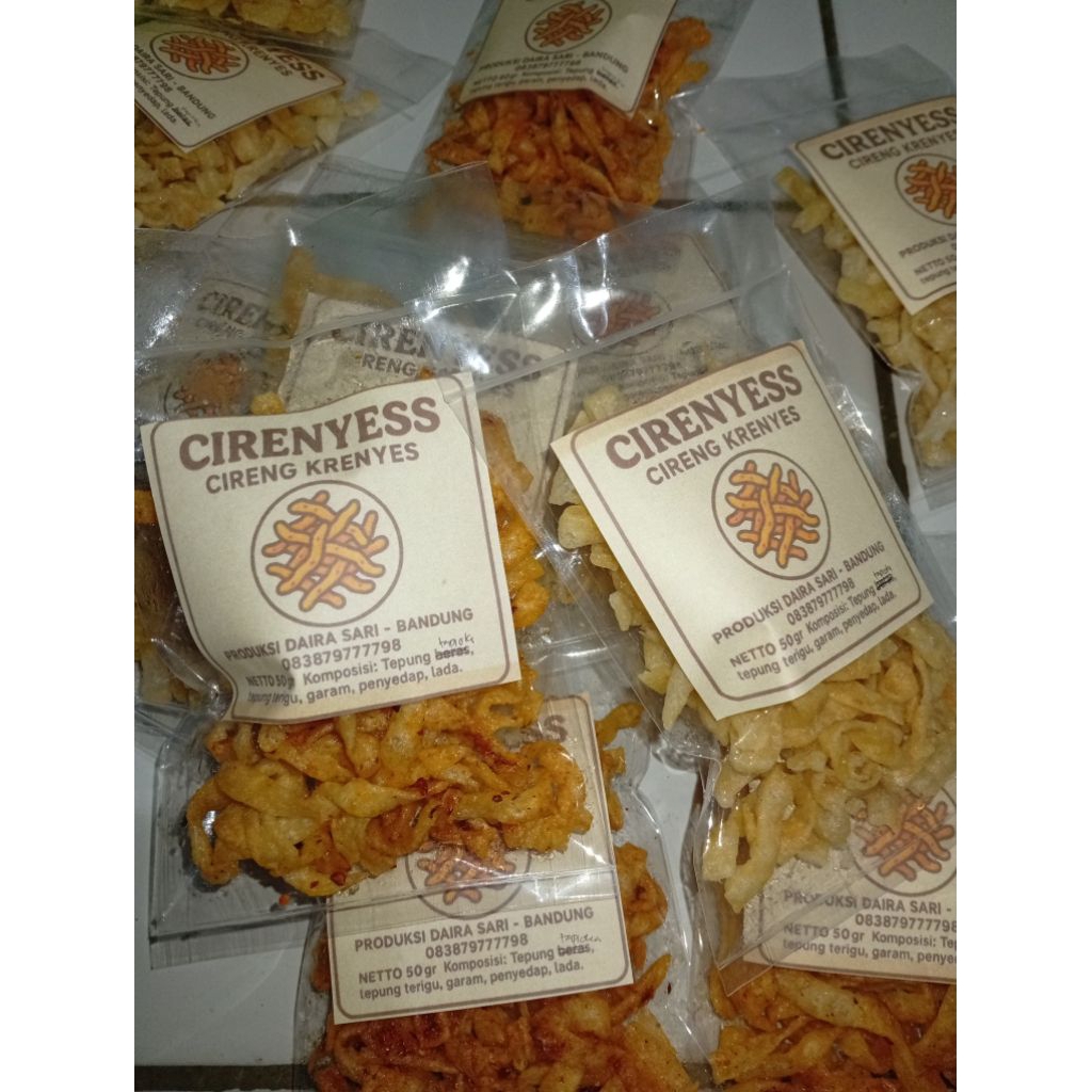 

Kripik Cireng / Cireng Krenyess / CIRENYES 50gr