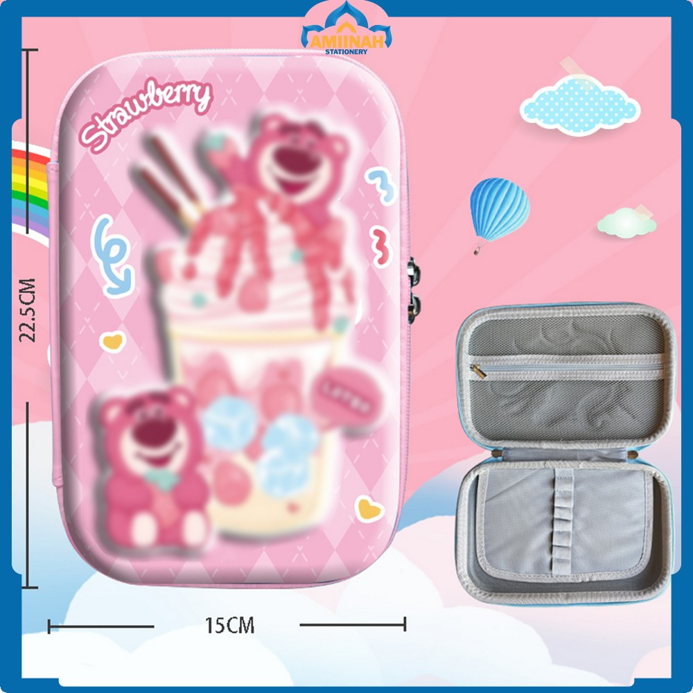 

Kotak Pensil Anak Sekolah 3D Karakter Kartun Gemoy / Tempat Pinsil Kotak Besar Alat Tulis Case Cartoon / Kotak Pensil Anak Alat Tulis Import Amiinah Stationery A82