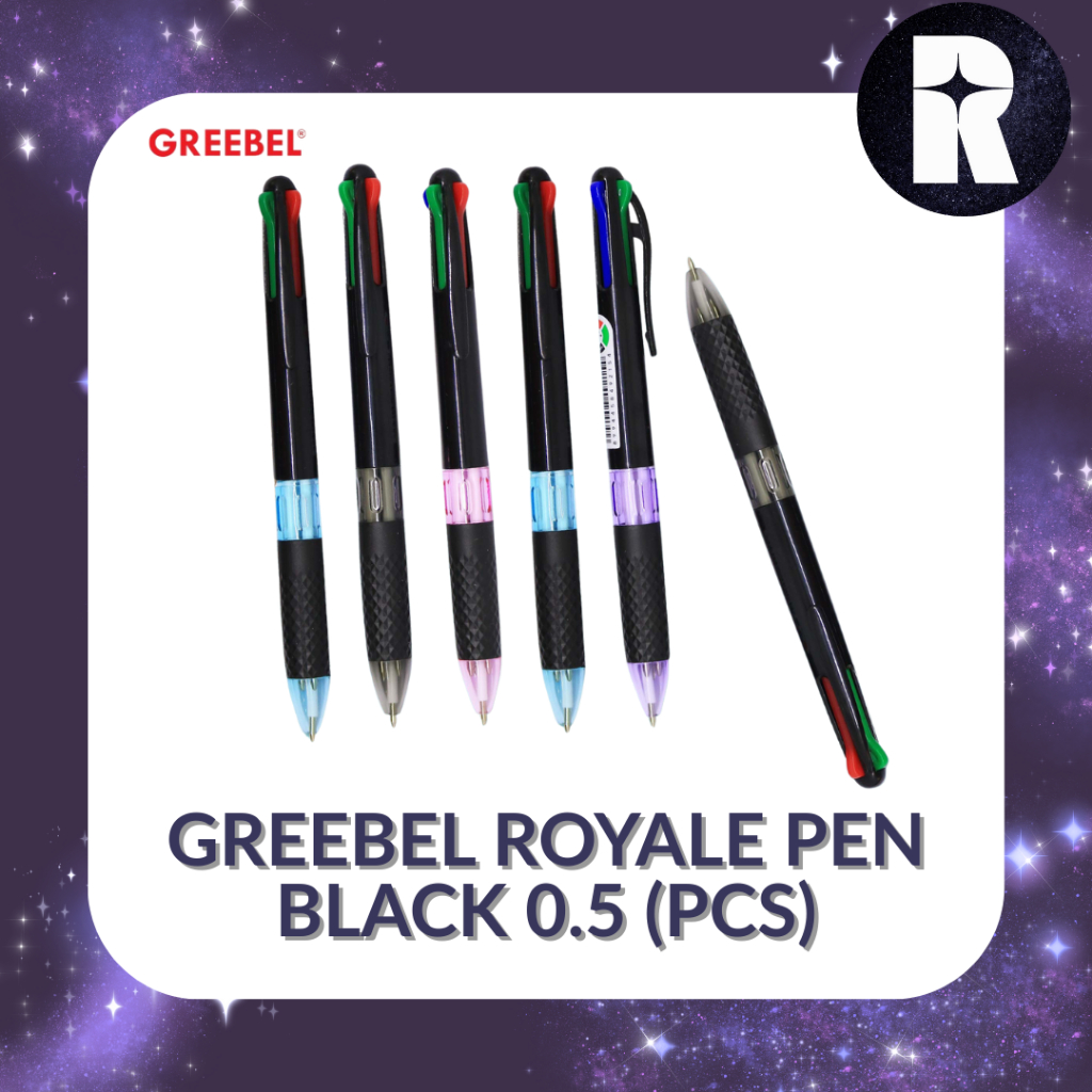 

PULPEN ROYALE PEN BLACK 4 WARNA 0,5 (PCS)