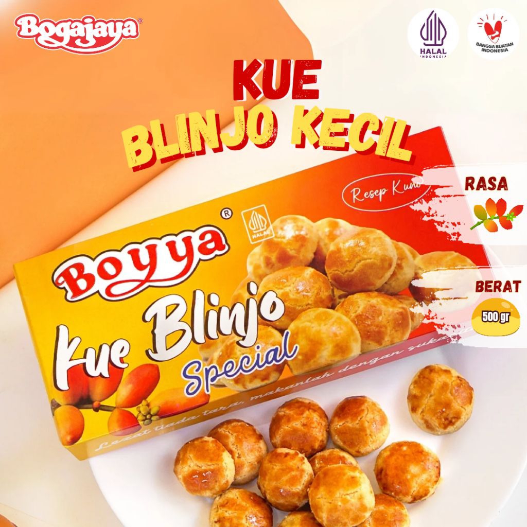 

BOGAJAYA Kue Kering Melinjo Blinjo BOYYA 225Gr Siap Makan Oleh Oleh Surabaya