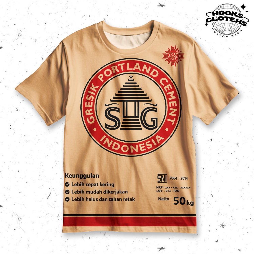 HOOKS Kaos Fullprint Semen Gresik | HK-KSsemengrs