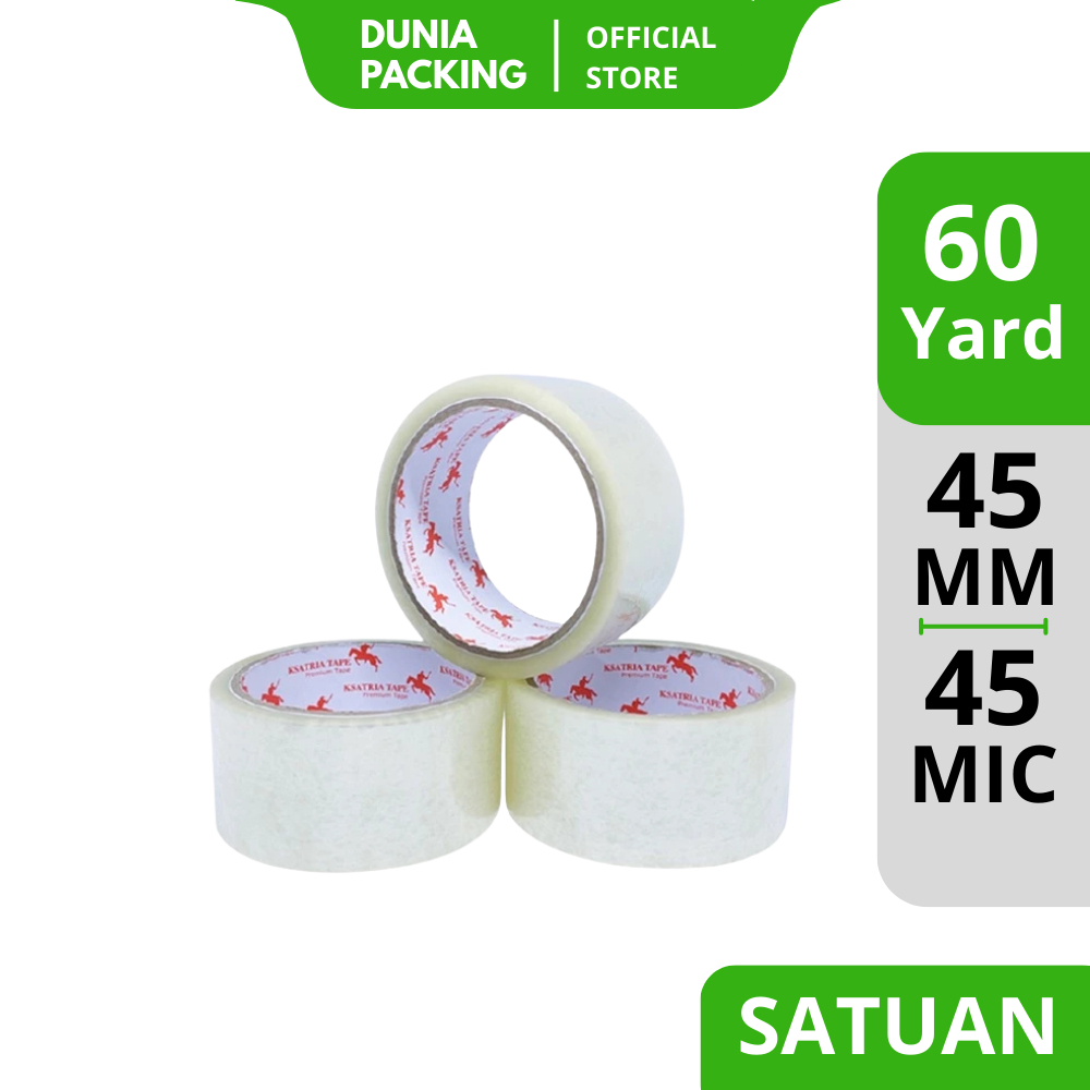 

[TERMURAH] Lakban OPP Tape / Lakban Bening Dunia Packing 45 mm X 60 yard -COD
