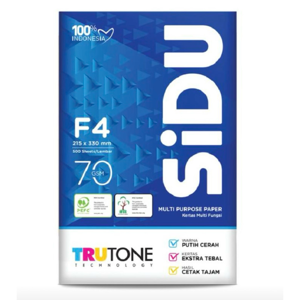

Kertas F4 70 gram SIDU