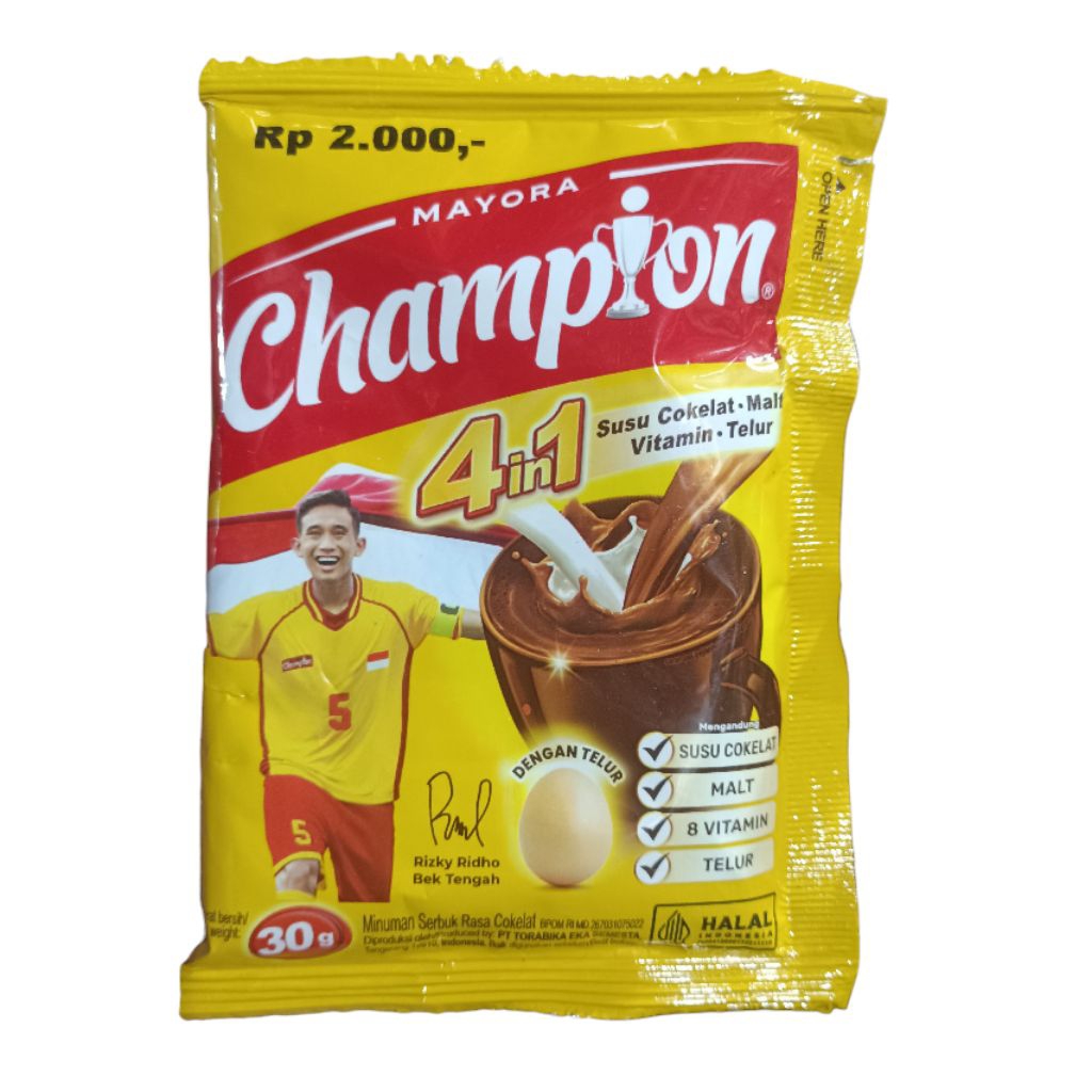 

Susu Champion Coklat Cokelat Susu Bubuk 30gr Campion Mayora