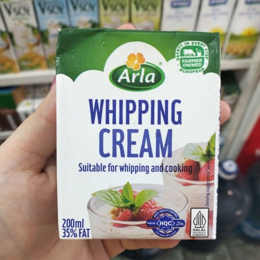 

[INSTANT & SAMEDAY ONLY] Arla Whipping Cream 35% Fat For Whipping & Cooking 200ml Impor Denmark HALAL