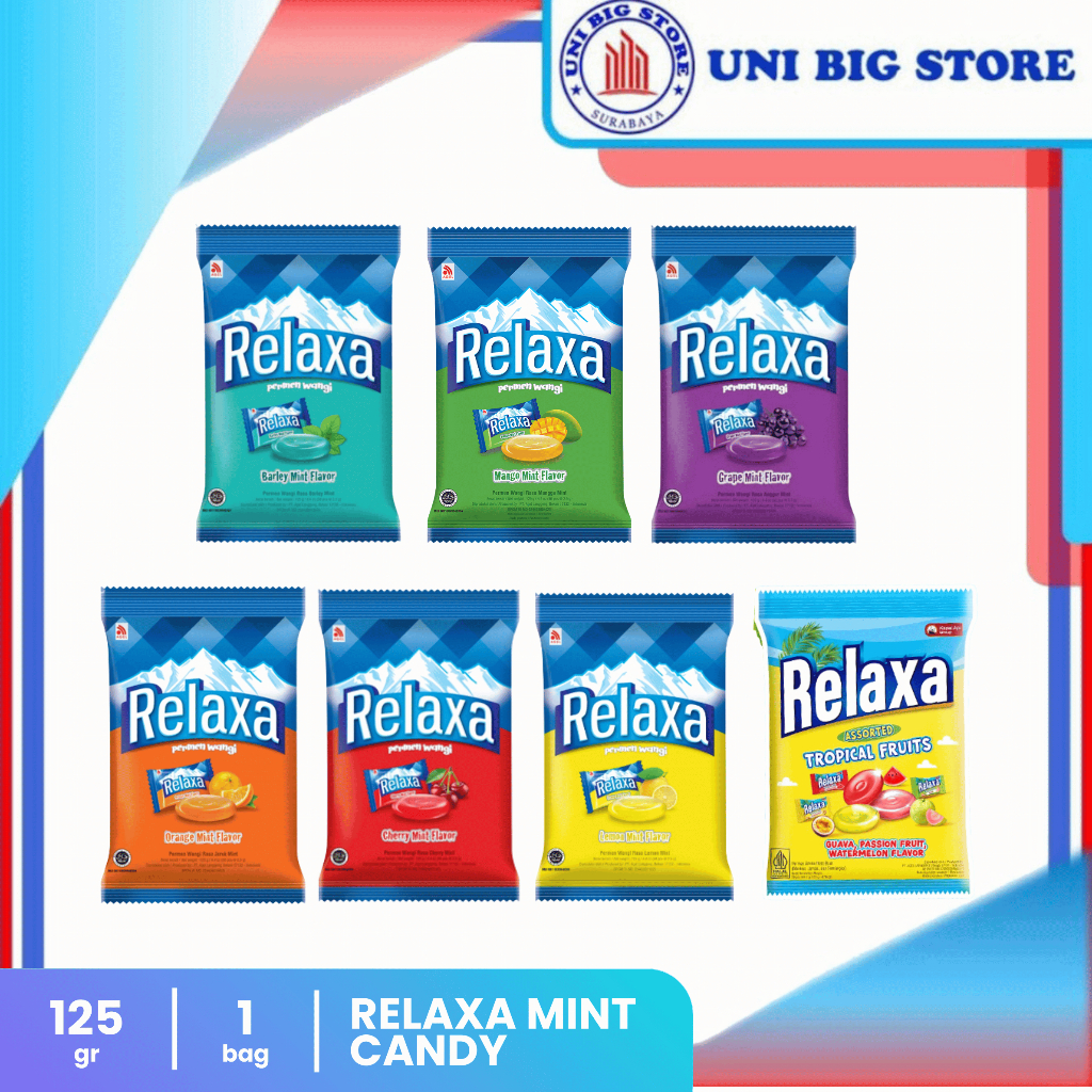 

Relaxa Permen Wangi Barley | Cherry | Mango | Lemon Mint 125 gr Candy
