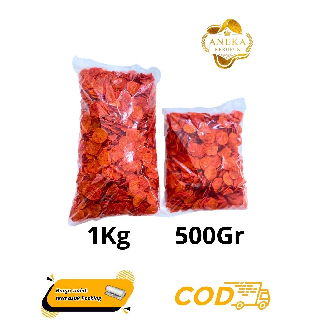 

KERUPUK KENTANG BALADO MINI PEDAS (MENTAH)