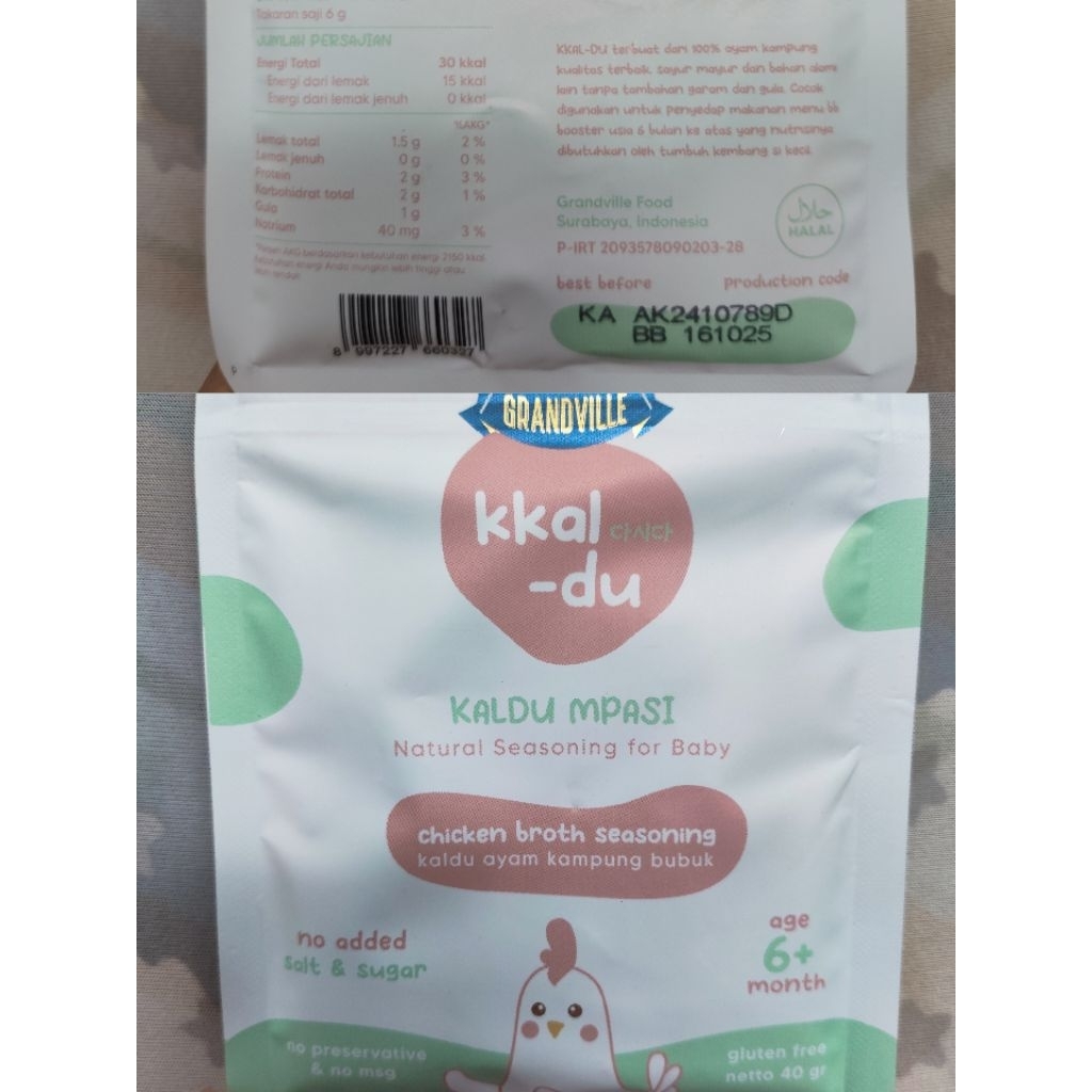 

Kaldu MPASI bayi Kaldu Ayam Kampung 40grm no MSG
