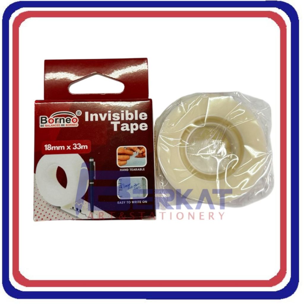 

Invisible Tape Isolasi Kertas Transparan BORNEO 18mm x 33m