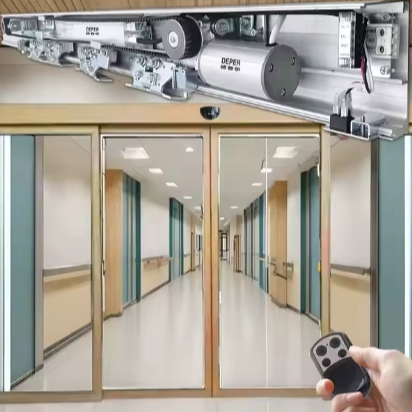 Mesin Pintu Kaca Sliding Sensor Otomatis Automatic Sliding Door